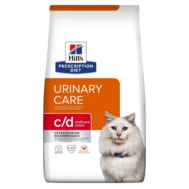 Sucha karma dla kotów Hill's PRESCRIPTION DIET c/d Urinary Stress Feline Kurczak z idiopatycznym zapaleniem pęcherza moczowego 1,5 kg (052742284200) - obraz 1