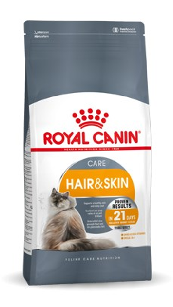 Sucha karma dla kotów Royal Canin Hair & Skin Care 10 kg (8251293/11419) (3182550721752/0262558721428) - obraz 2