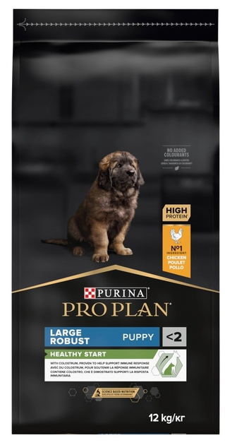 Sucha karma dla psa Purina Pro Plan Dog Large Puppy Robust z kurczakiem i ryżem 12 kg (7613035120341) - obraz 1