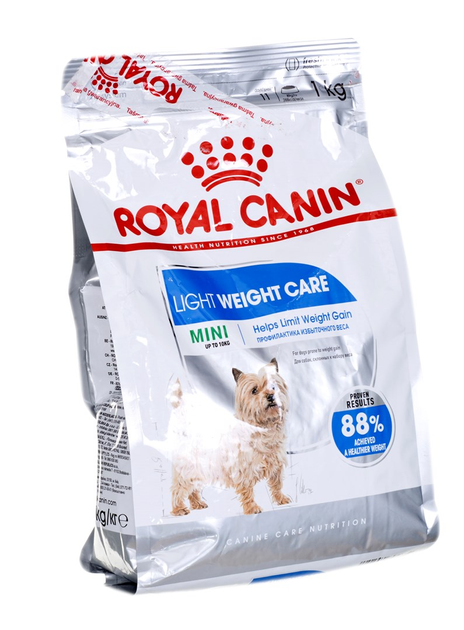 Sucha karma dla psów z nadwagą Royal Canin Mini Light Weight 1kg (3182550894074) (30180101) - obraz 1