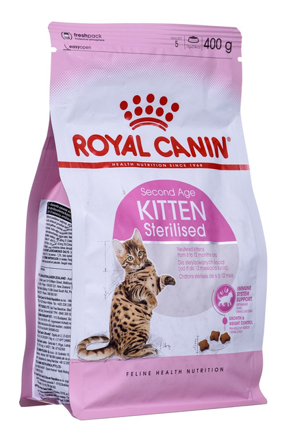 Сухой корм для стерилізованих кошенят Royal Canin Kitten Sterilised 400 г (3182550805155) (2562004) - зображення 1