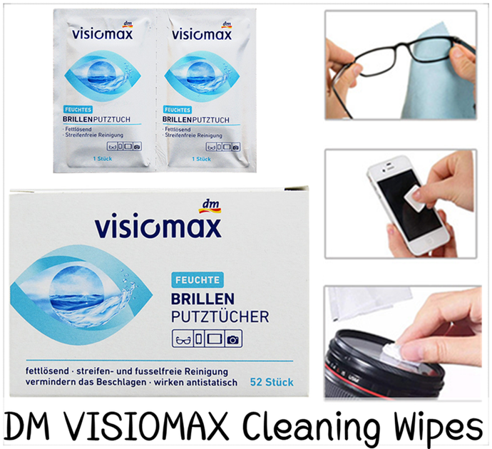 Салфетки влажные для очков Visiomax Denkmit Brillenputztücher 52шт - Фото 4 Салфетки влажные для очков Visiomax Denkmit Brillenputztücher 52шт - изображение 4