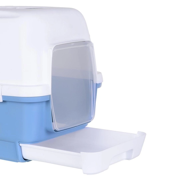 Туалет для кішок Stefanplast Cathy Clever & Smart 58 х 45 х 48 см Блакитно-сталевий (8003507987081) - зображення 2