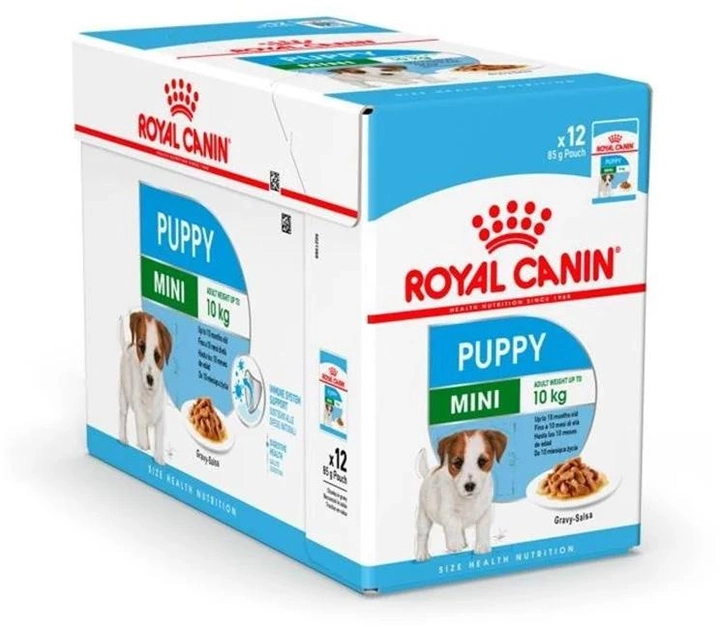 Упаковка вологого корму для собак Royal Canin Puppy Mini Chn Wet 12 шт. х по 85 г (9003579008201) - зображення 1
