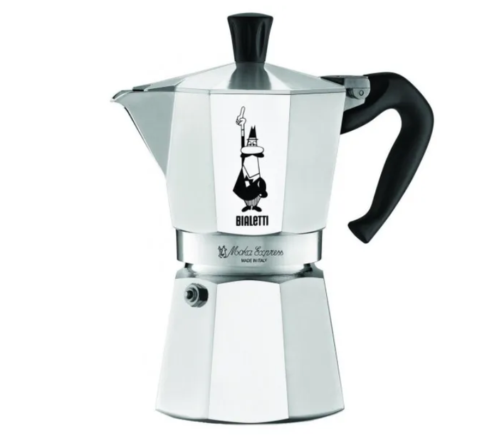 Кофеварка гейзерная Bialetti Moka express на 9 чашек - Фото 1 Кофеварка гейзерная Bialetti Moka express на 9 чашек - изображение 1
