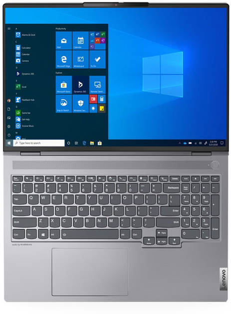 Ноутбук Lenovo ThinkBook 16p G2 ACH (20YM002WPB) Mineral Grey - зображення 4
