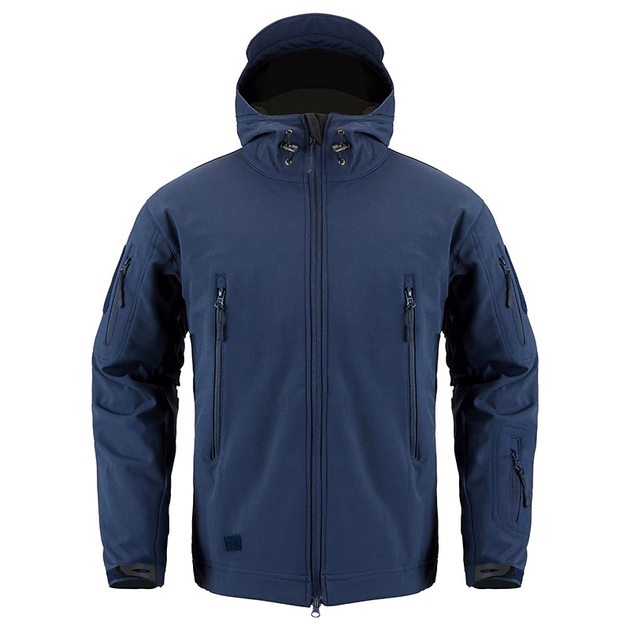 Тактическая куртка / ветровка Pave Hawk Softshell navy blue (темно-синий) S - изображение 1