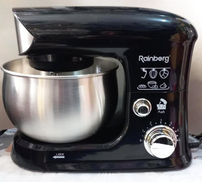 Многофункциональная домашняя кухонная машина комбайн Rainberg RB-8083 3200 Вт кухонный миксер тестомес миксер - изображение 5
