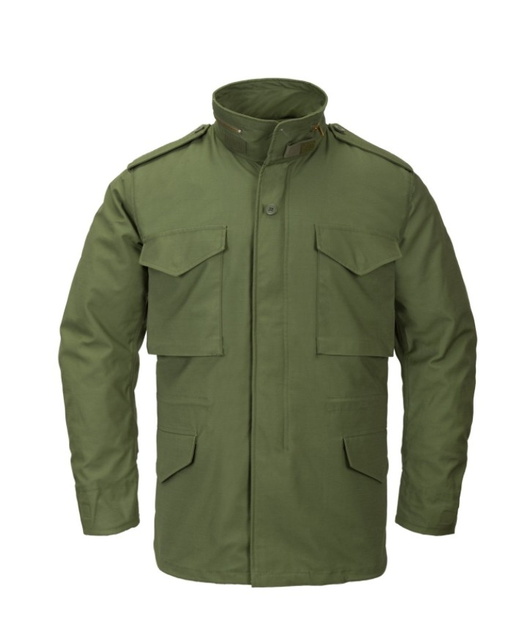 Куртка (Сатин) M65 Jacket - NyCo Sateen Helikon-Tex Olive Green M Тактическая мужская - изображение 2