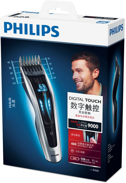 Maszynka do strzyżenia włosów Philips HC9450/15 - obraz 8