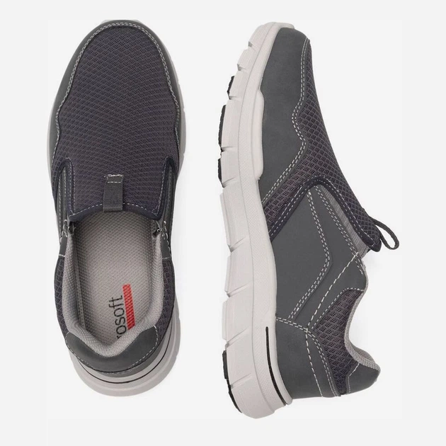 Buty sportowe męskie z siatką na platformie do kostki oddychające Go Soft GF21F007A-2 42 27.2 cm Szare (5904862649238) - obraz 5