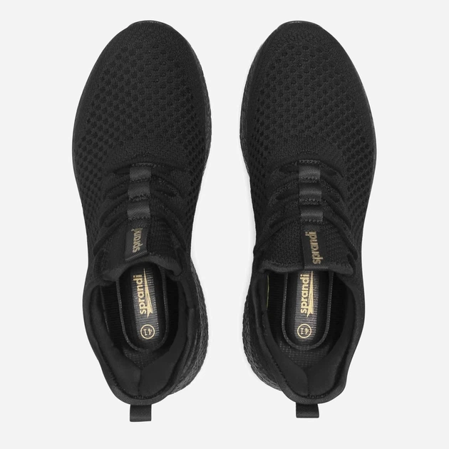 Buty sportowe męskie z siatki na platformie oddychające Sprandi MP07-GVA1 41 26 cm Czarne (5904862746548) - obraz 6