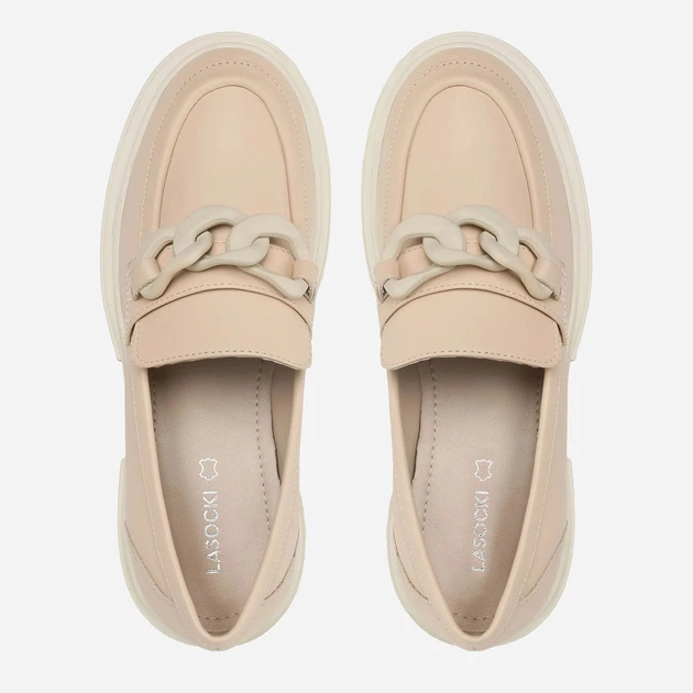 Жіночі лофери Lasocki EST-DONNA-12 40 (25.9 см) Beige (5904862614557) - зображення 5
