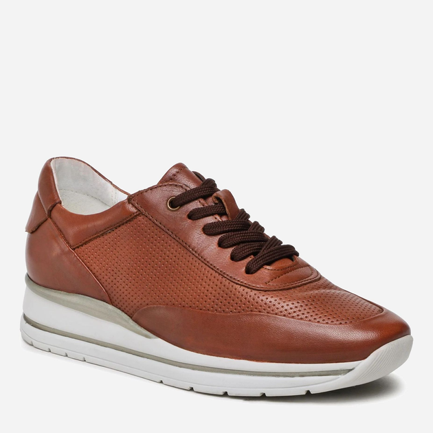 Sneakersy damskie skórzane na platformie do kostki Lasocki Aleria WI16-ALERIA-01 40 26.9 cm Brązowe (5904862643243) - obraz 2