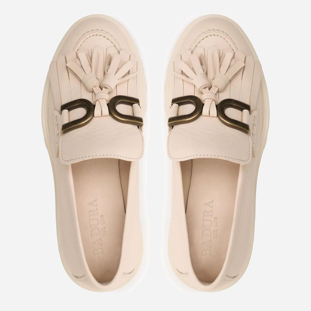 Жіночі лофери Badura 22SS24 41 (26.8 см) Beige (5904862648644) - зображення 5