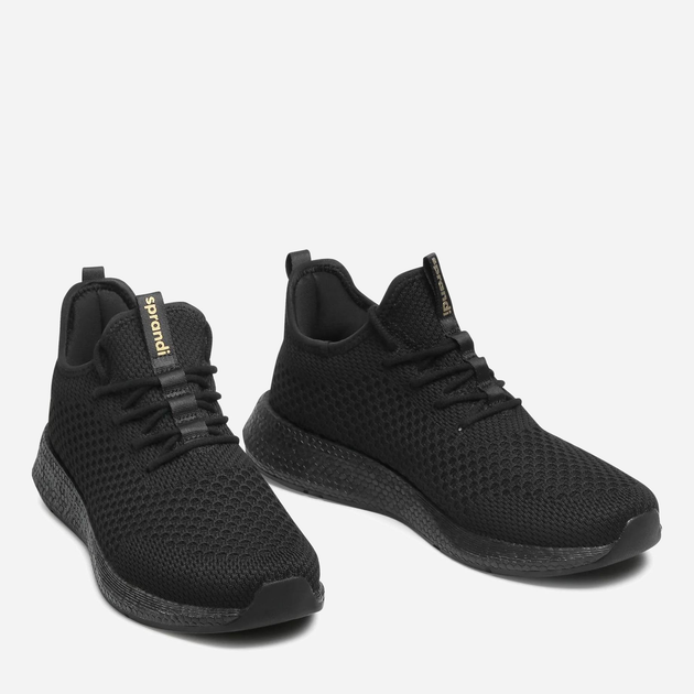Buty sportowe męskie z siatki na platformie oddychające Sprandi MP07-GVA1 41 26 cm Czarne (5904862746548) - obraz 3
