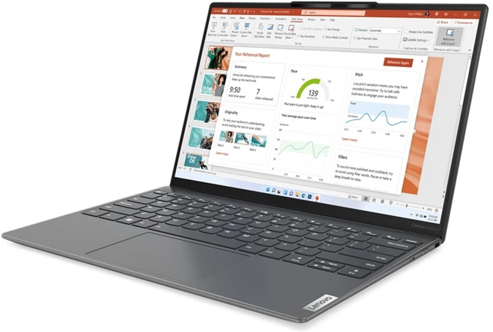 Ноутбук Lenovo Yoga Slim 7 Carbon 13IAP7 (82U9003GPB) Onyx Grey - зображення 4