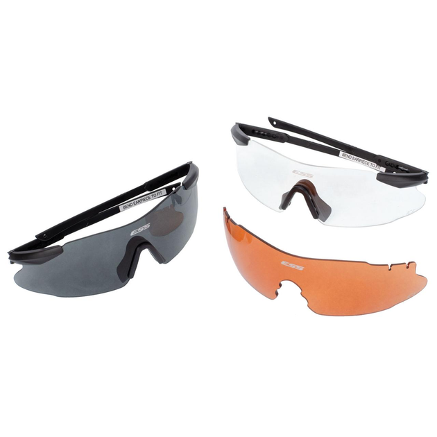 Окуляри ESS Ice 2X Tactical Eyeshields Kit Clear & Smoke & Hi-Def Copper Lens - изображение 1