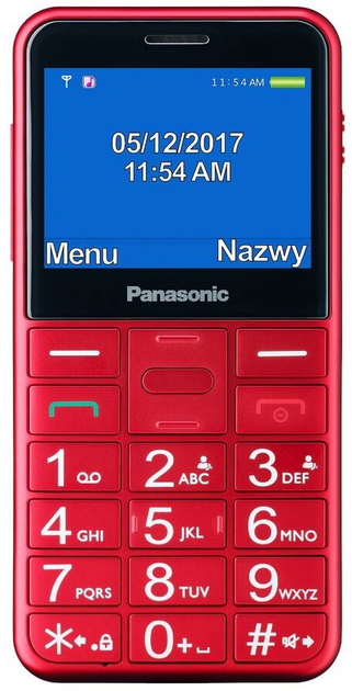 Telefon komórkowy Panasonic KX-TU 155 EXR Red - obraz 2