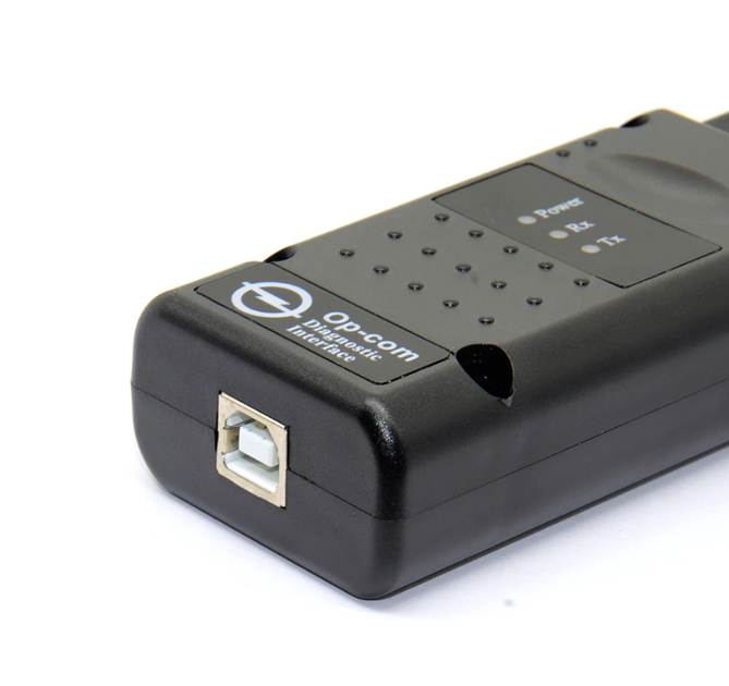 Діагностичний сканер OBD2 OPEL OP-COM v1.7 USB (повноцінний, прошиваємий) - зображення 2