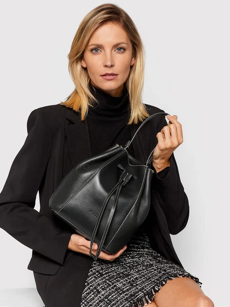 Skórzana Torebka damska przez ramię Furla Miastella S Bucket Bag WB00326BX0053O60001007 Nero (8050597036182) - obraz 2