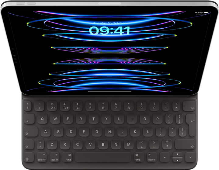 Обкладинка-клавіатура Apple Smart Keyboard Folio для Apple iPad Pro 11 (3rd gen) International English Black (MXNK2Z/A) - зображення 1