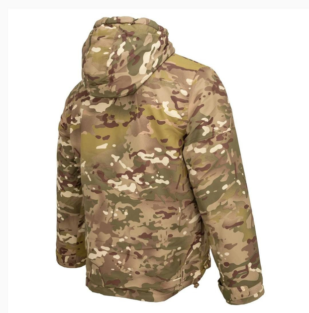 Куртка-Анорак мужская демисезонная Brandit Multicam M СР с капюшоном большим нагрудным карманом на молнии липучками на манжетах для туризма походов - изображение 2
