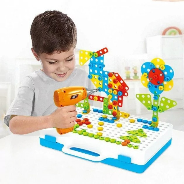 Мозаика конструктор с шуруповертом Creative Puzzle – низкие цены ...