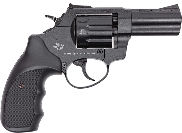 Револьвер под патрон Флобера Stalker 3" черная рукоятка (ZST3B) 160 м/с - изображение 1