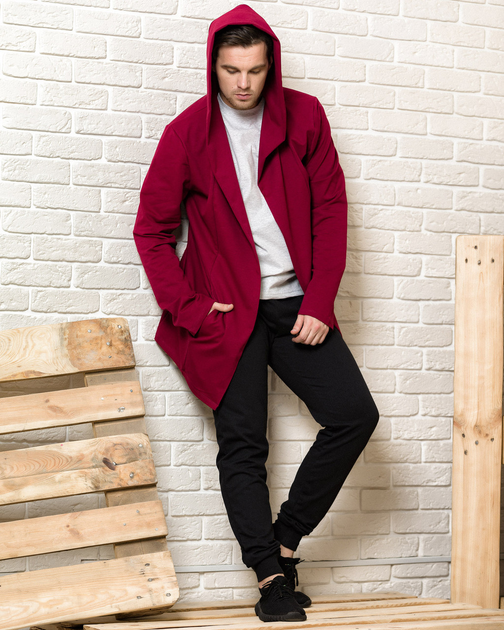 Мантия с капюшоном мужская WB размер M бордовая от продавца: WB Shop ...