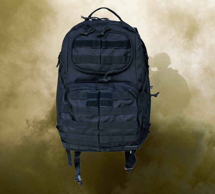 Рюкзак штурмовий тактичний Commander Black 50L - зображення 1