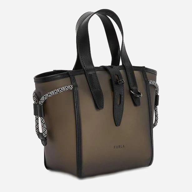 Torebka crossbody damska ze skóry naturalnej Furla Net Mini Tote BASRFUABX0919O60001042 Czarna (8050597141480) - obraz 3