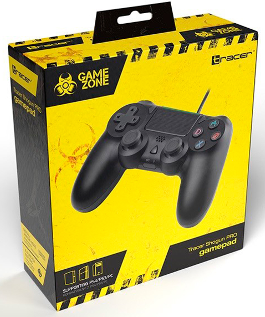 Дротовий геймпад Tracer Shogun Pro PC, PS4, PS3 Black (TRAJOY46852) - зображення 5