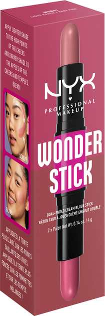 Двухсторонние кремовые румяна в стике NYX Professional Makeup Wonder ...