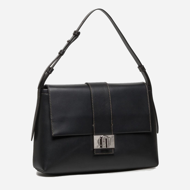 Torebka damska skórzana Furla Charlotte M Shoulder Bag WB00472AX0733O60001003 Czarna (8050597109589) - obraz 5