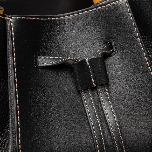 Skórzana Torebka damska przez ramię Furla Miastella S Bucket Bag WB00326BX0053O60001007 Nero (8050597036182) - obraz 7