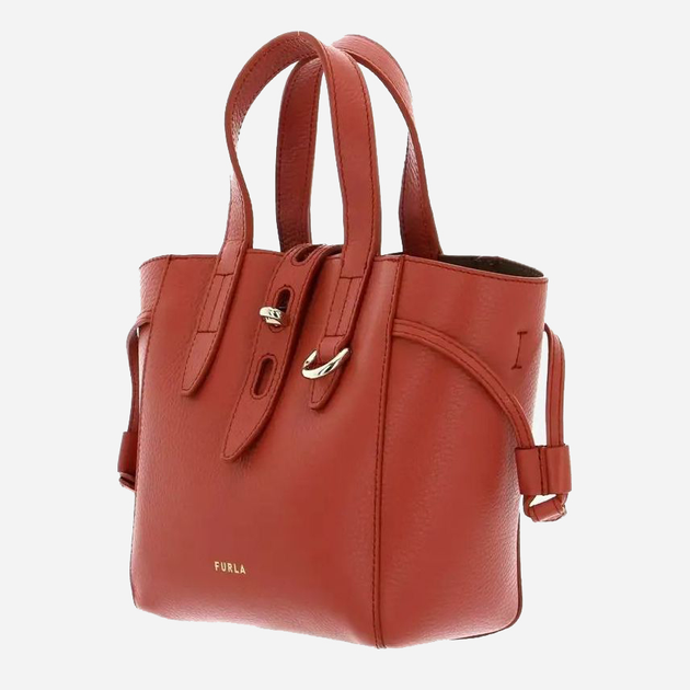 Torebka crossbody damska ze skóry naturalnej Furla Net Mini Tote BASRFUAHSF000CL0001007 Brązowa (8050597191515) - obraz 4