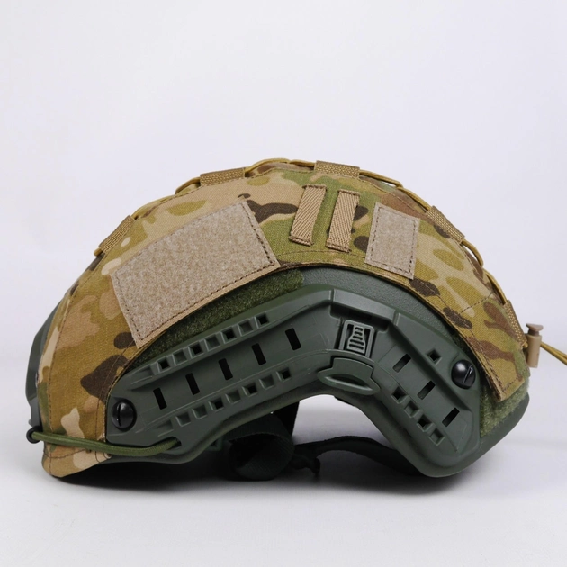 Кавер на Шлем типа FAST Маскирующий на Шлем для солдат ВСУ Мультикам - изображение 1