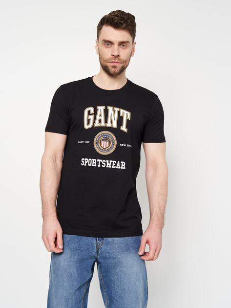 Футболка Gant 11056.1 S Чорна від Rozetka на платформі USKIDKA Акція на Футболка Gant 11056.1 S Чорна від Rozetka
