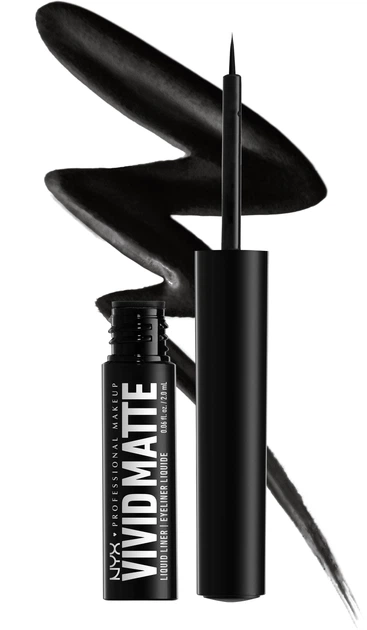 Підводка для очей NYX Professional Makeup Vivid Matte Liquid 01 black 2 мл (800897233860) - зображення 2