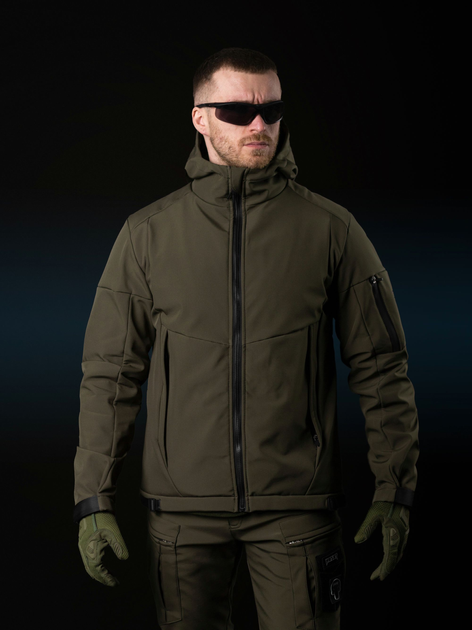 Тактическая куртка утепленная BEZET Softshell Робокоп 6289 S Хаки (2000251168083) - изображение 2