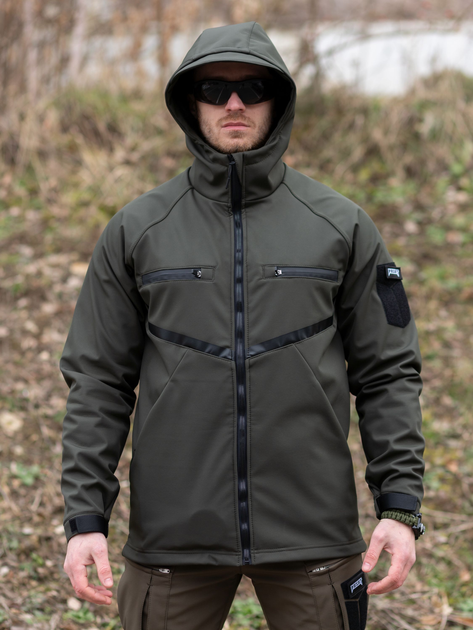 Тактична куртка утеплена BEZET Softshell Omega 6281 S Хакі (2000166796296) - зображення 2