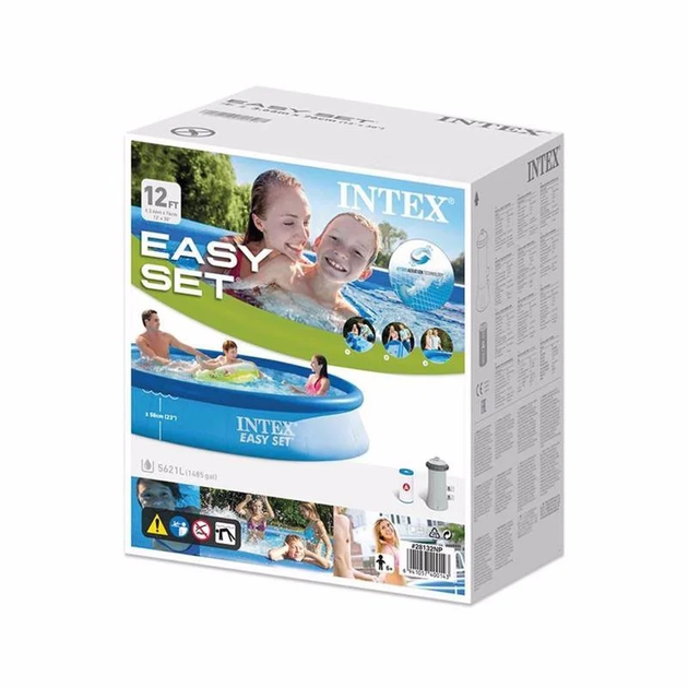Надувной бассейн Intex 28132 Easy Set 366х76 см с фильтр-насосом 5621 лит - изображение 5