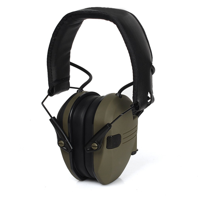 Водонепроникні тактично навушники Walkers з активним шумопоглинанням у кольорі хакі Навушники тактичні Навушники для військових - зображення 1