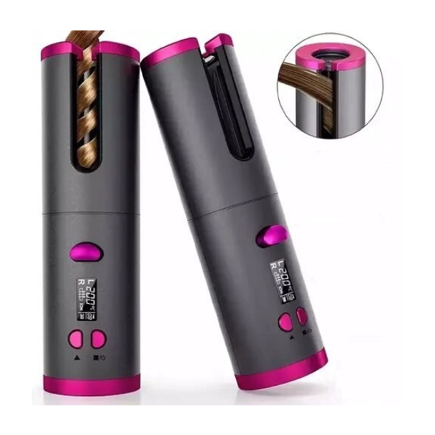 Бездротовий стайлер для завивки волосся з керамічним покриттям Ramindong Hair curler авто бігуді з дисплеєм - зображення 3