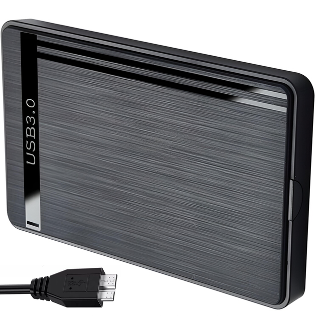 Зовнішній кейс для 2.5" SATA жорстких та твердотілих дисків HDD/SSD, портативна USB 3.0 кишеня Digital Lion EHDC-01b - зображення 5