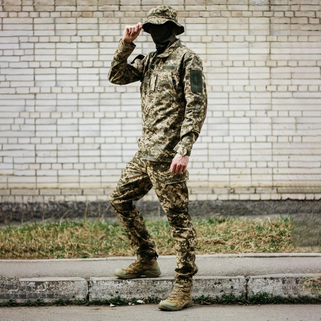 Військова форма ЗСУ Літня піксель ММ14, тактична форма піксель Ріп Стоп, розмір 48 армійський чоловічий одяг для військових - зображення 1