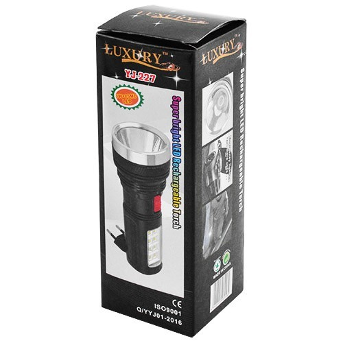 Ручний ліхтар світильник 220 В акумуляторний 227, 1W + 8 LED - зображення 2