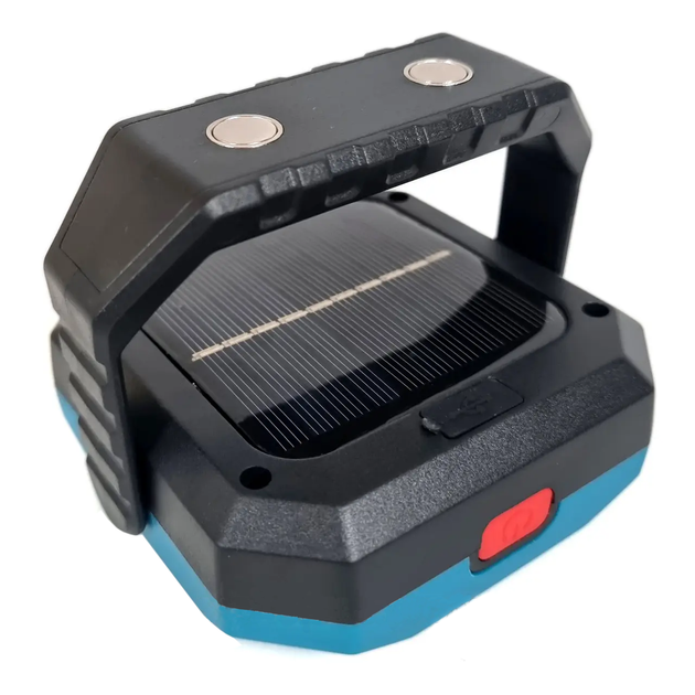 Светодиодный фонарь кемпинг на солнечной батарее K-601 COB 20W, ЗУ micro USB - изображение 2