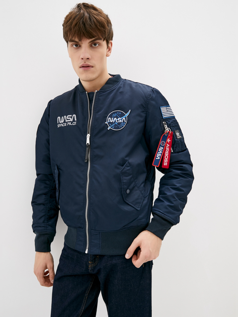 Alpha Industries MA 1 NASA MJM21093C1 3XL Replica Blue 640631406033